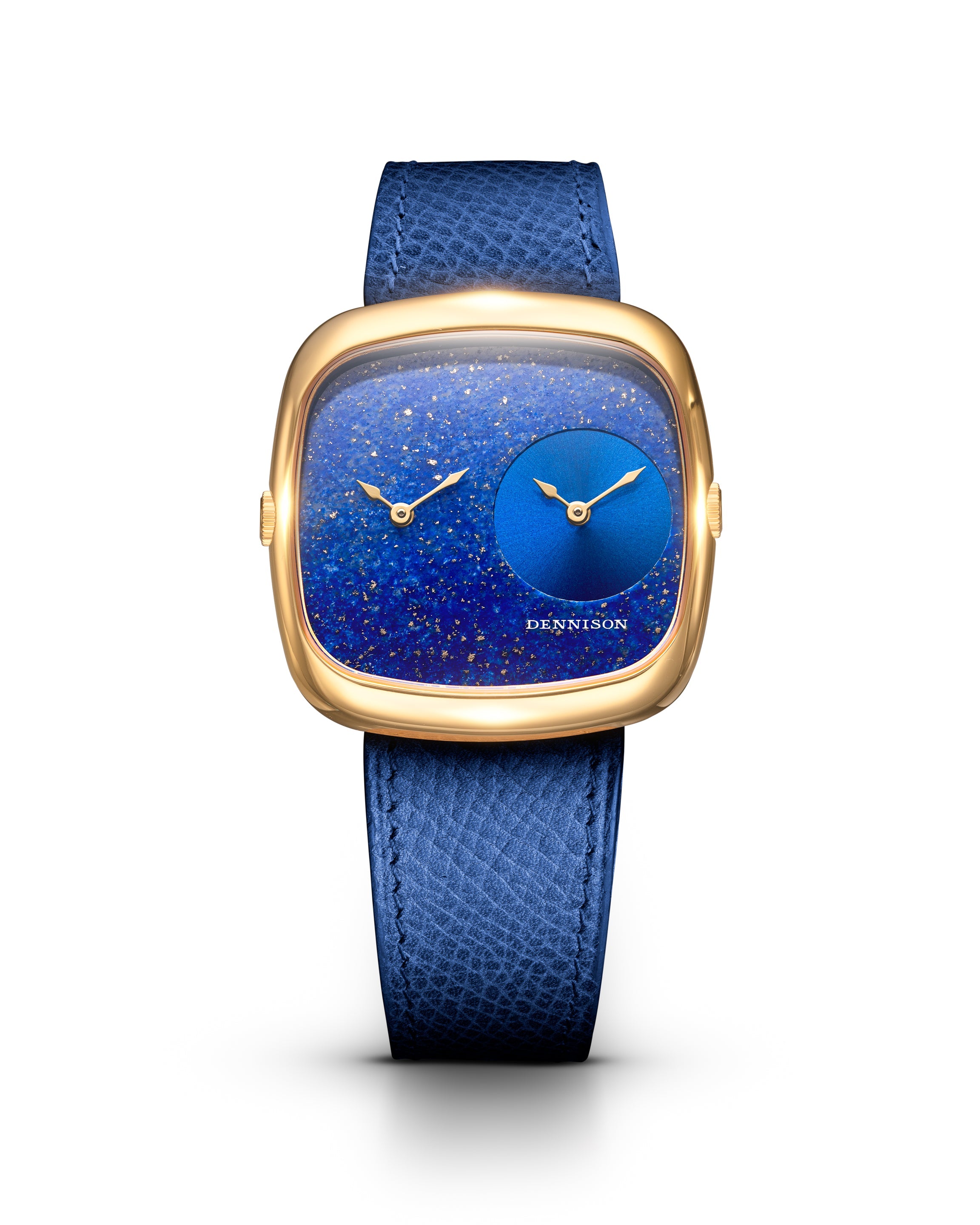Dennison Lapis & Blue Sunray In Gold Blue/Navy Dial Straps