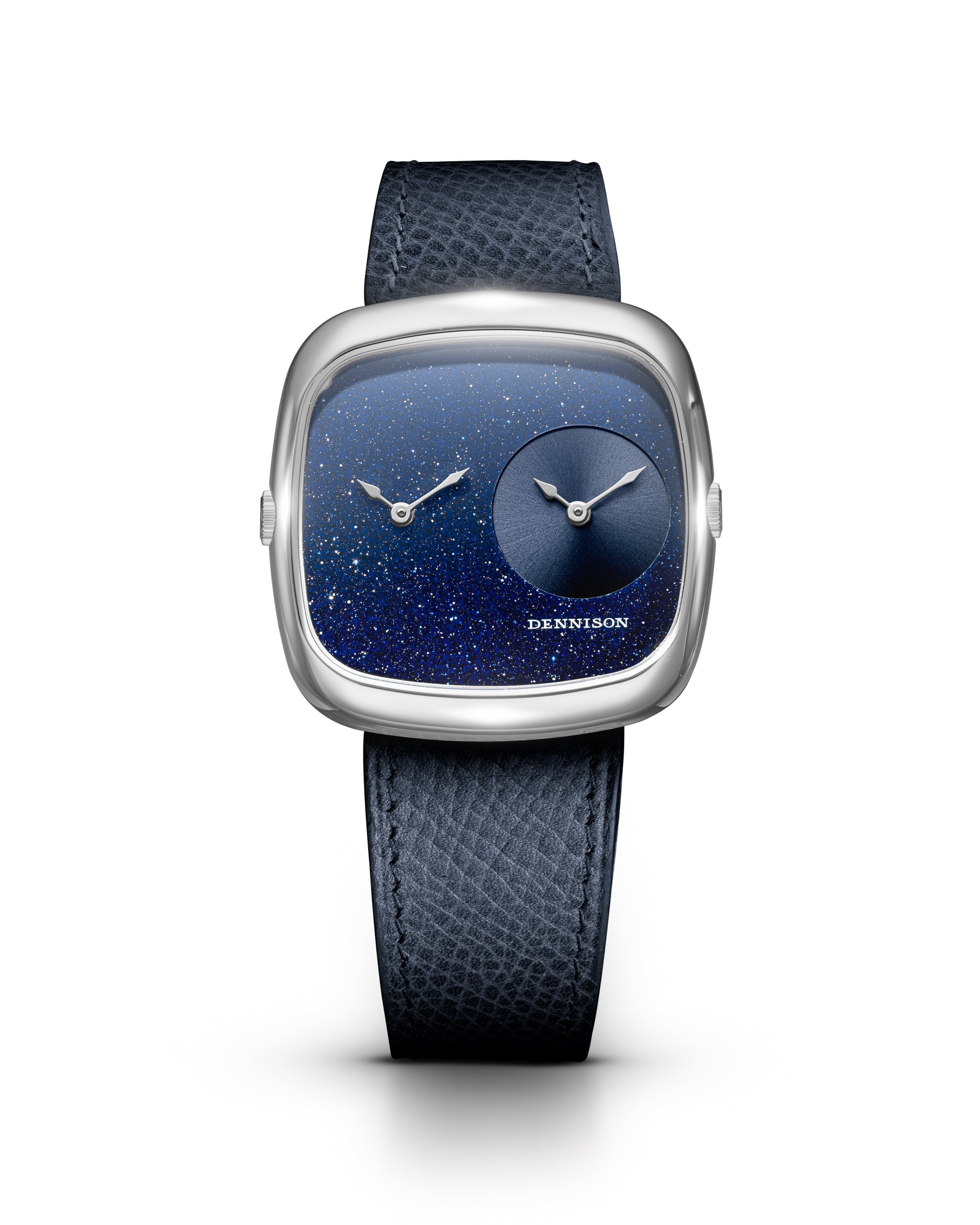 Dennison Aventurine & Black Sunray In Steel Blue/Navy Dial Straps