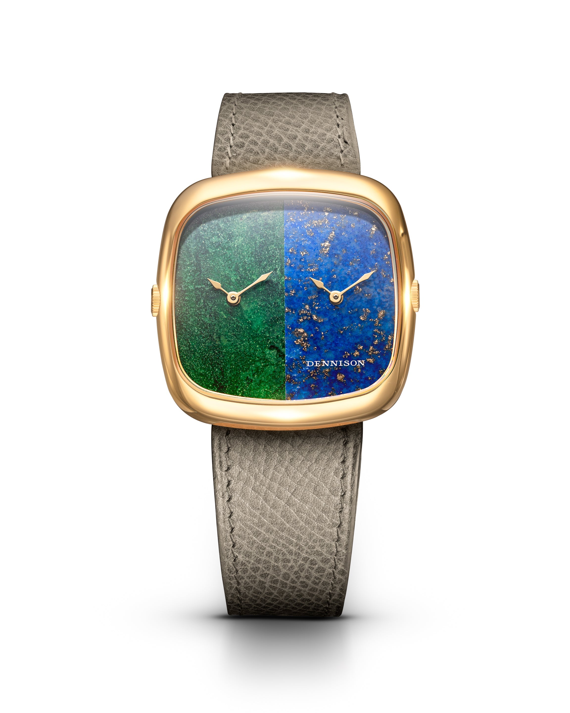 Dennison Bloodstone & Lapis In Gold Blue/Navy Dial Straps
