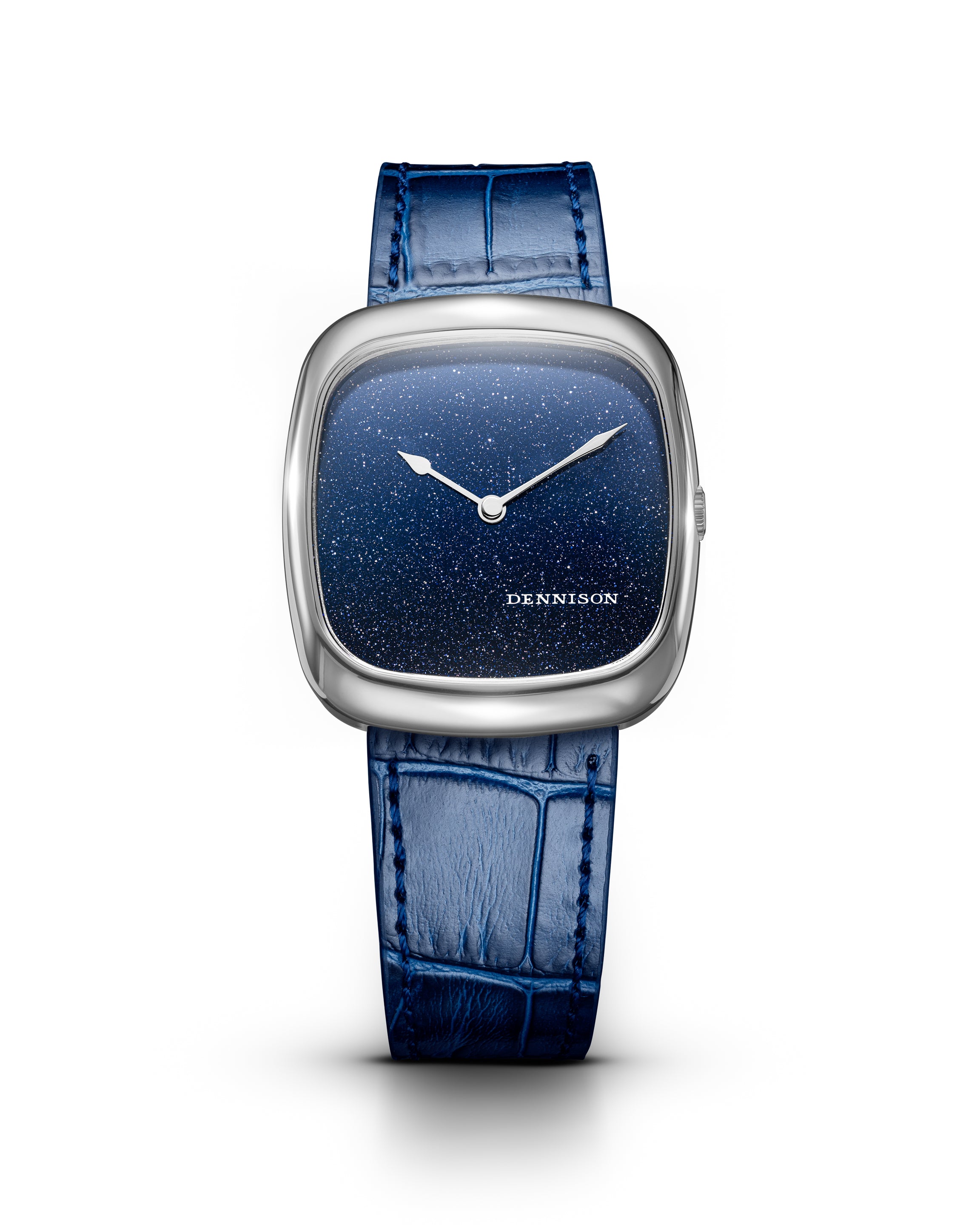 Dennison Midnight Aventurine In Steel Blue/Navy Dial Straps