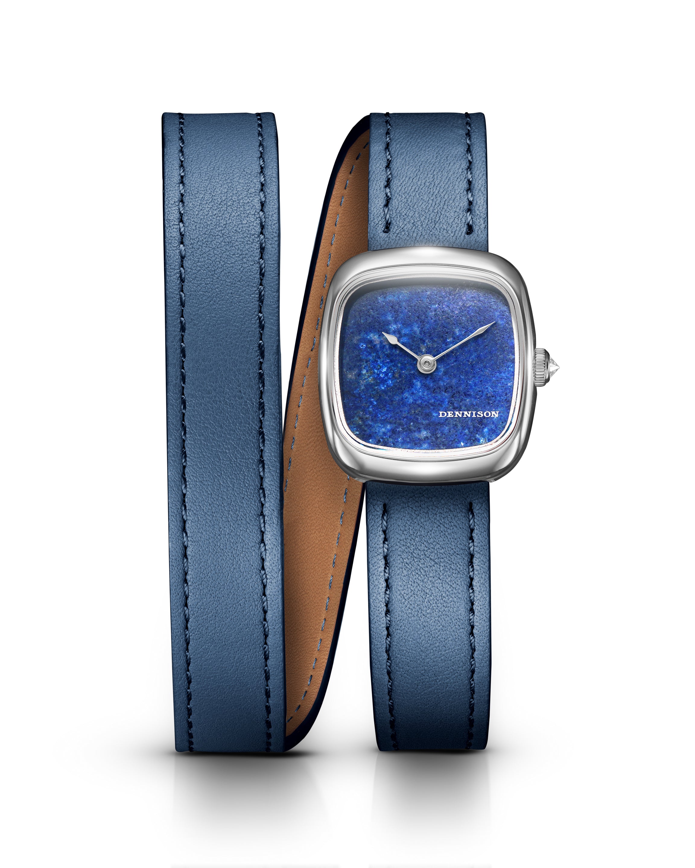 Dennison Mini Lapis Lazuli In Steel Blue/Navy Dial Straps