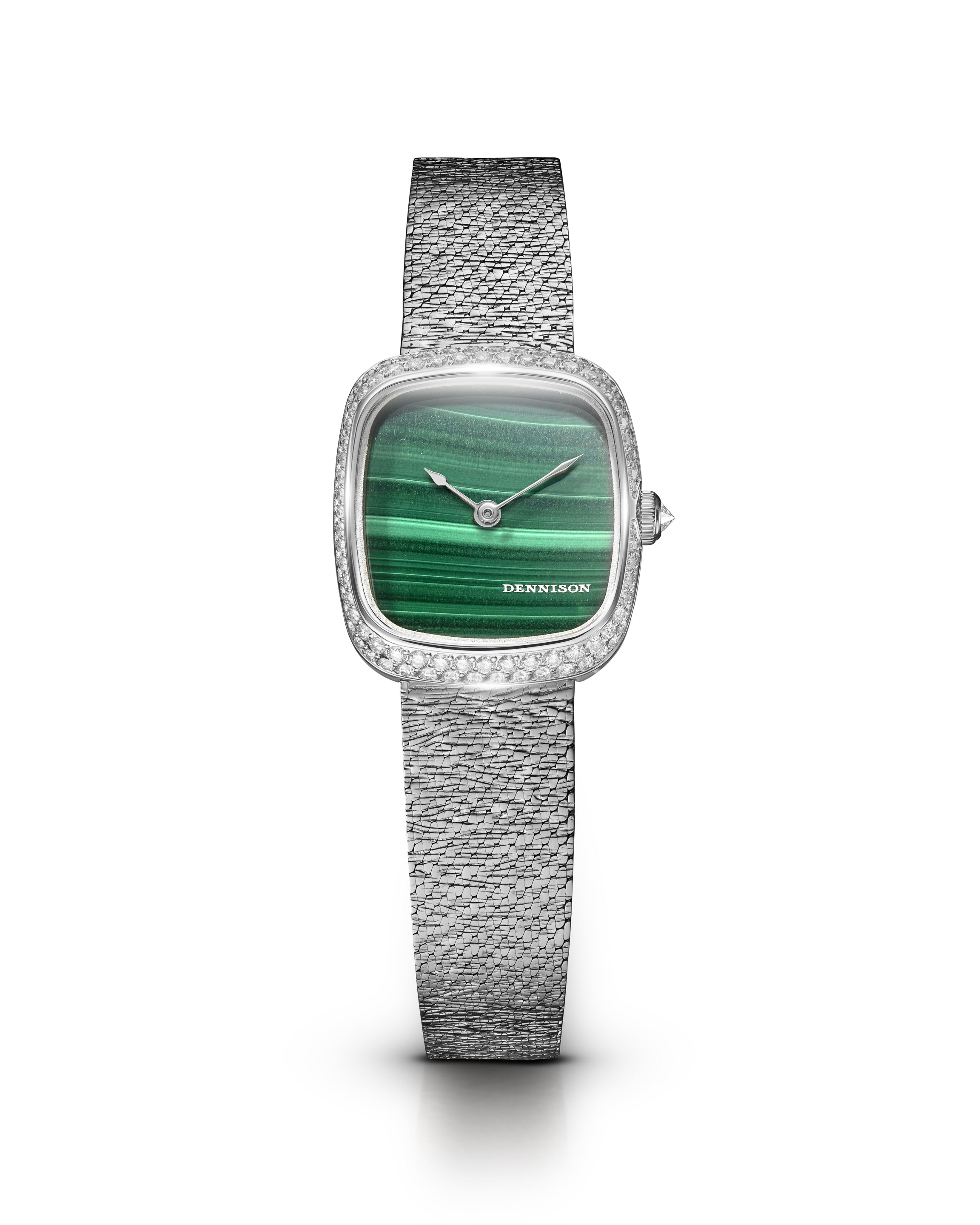 Dennison Mini Malachite Diamonds Green Dial Straps
