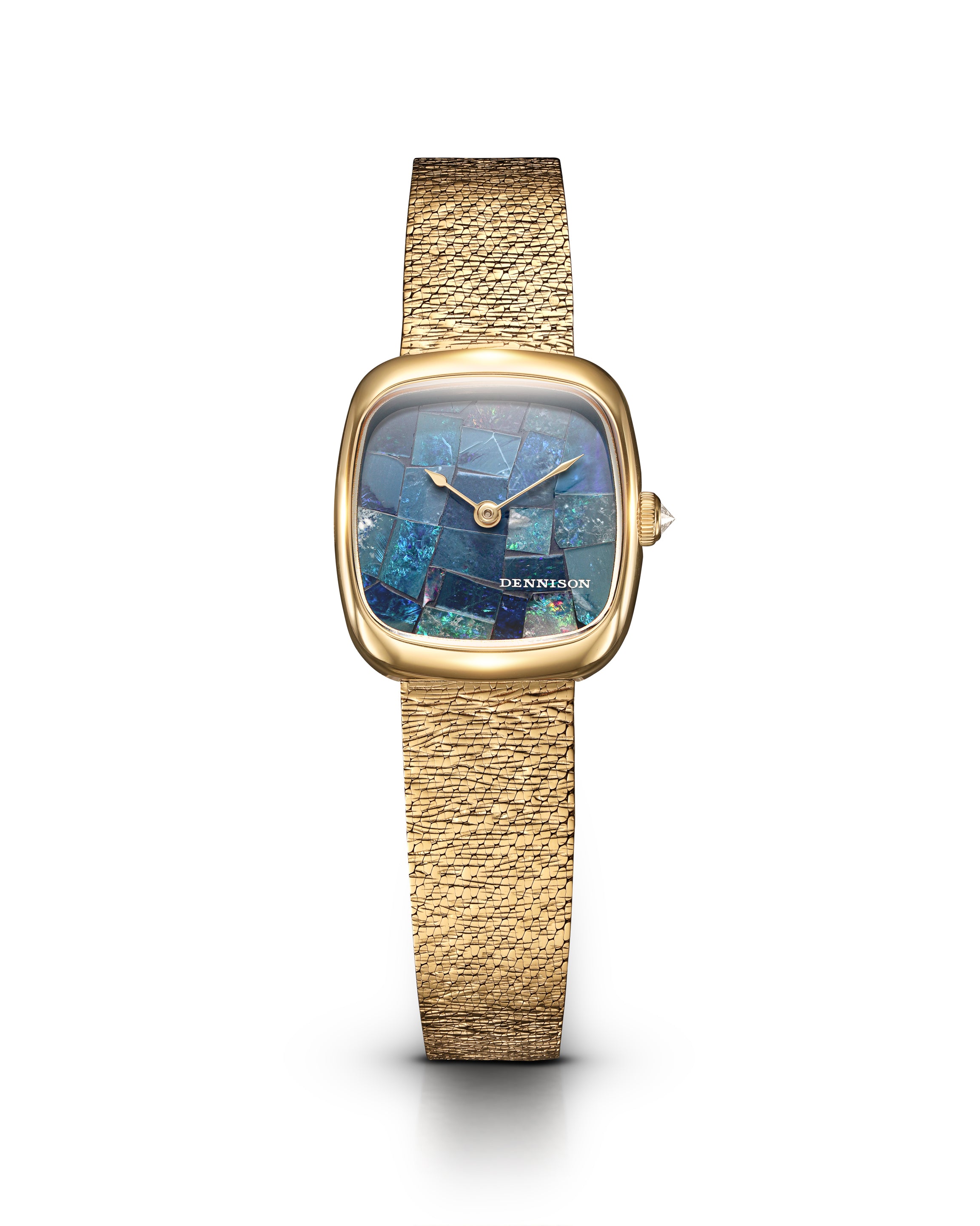 Dennison Mini Opal in Gold Blue/Navy Dial Straps