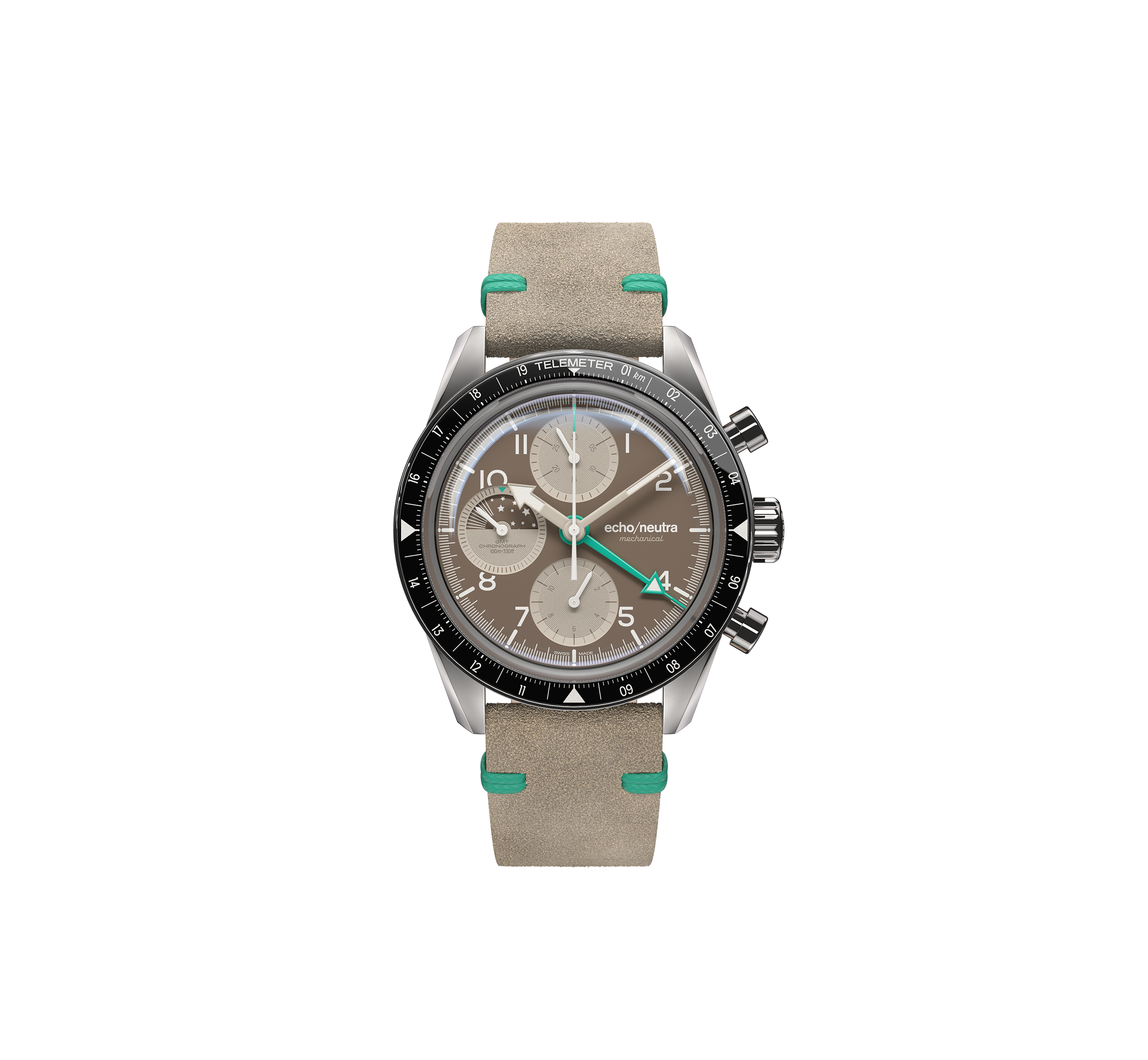 Echo Neutra 1956 Chrono GMT Cappuccino Brown Dial Straps