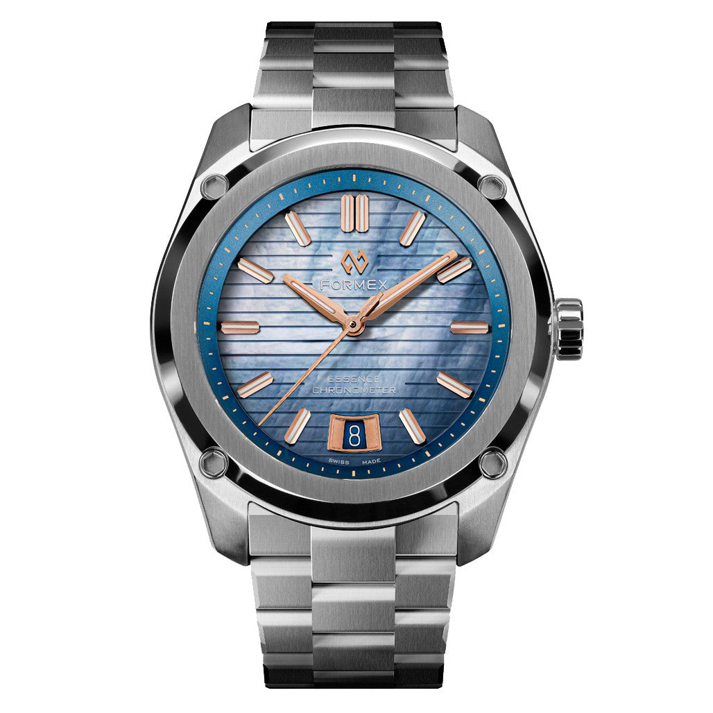 Formex Essence Thirtynine Automatic Chronometer Mother Of Sky Blue/Navy Dial Straps