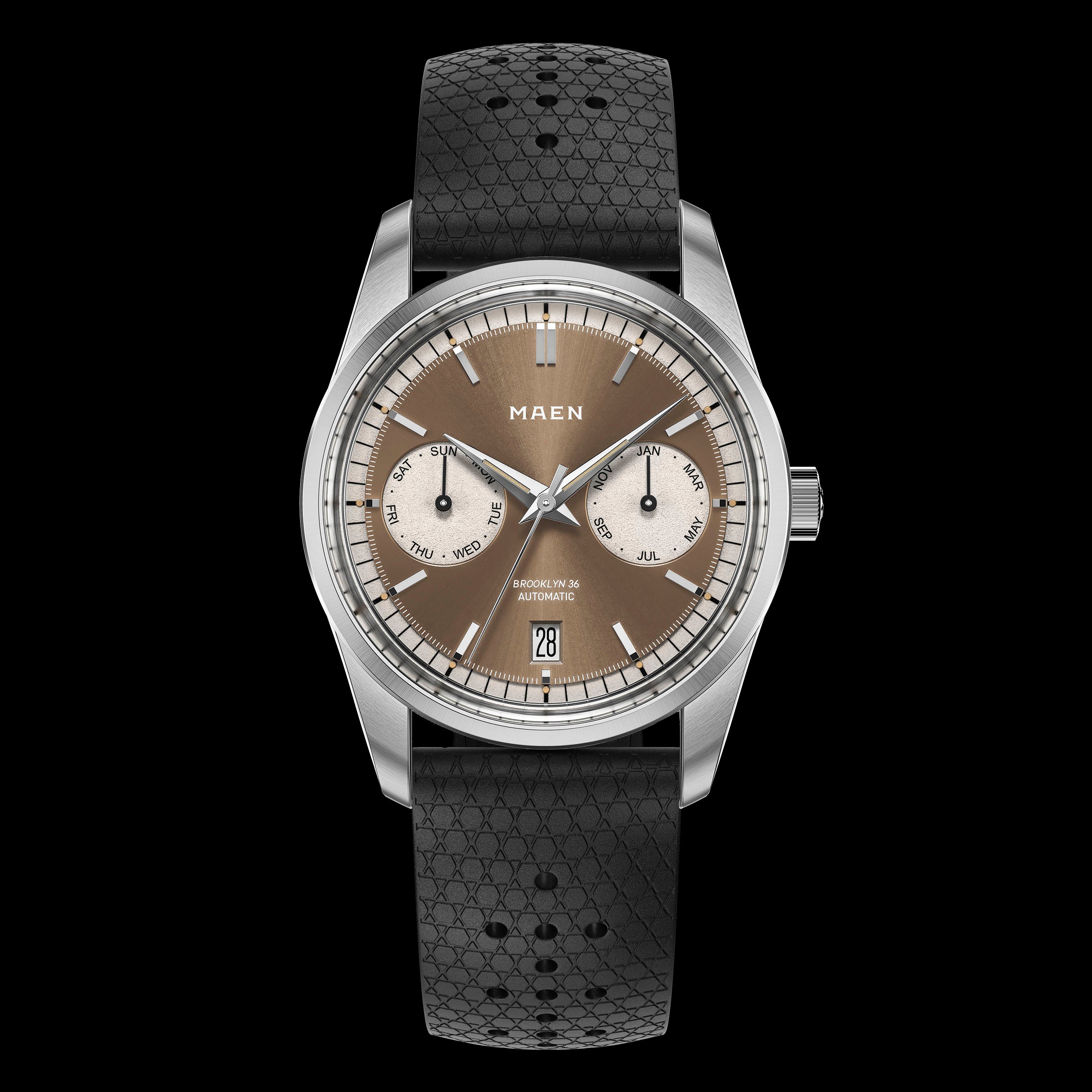 Maen Brooklyn 36 - M5.1.6 Brown Dial Straps
