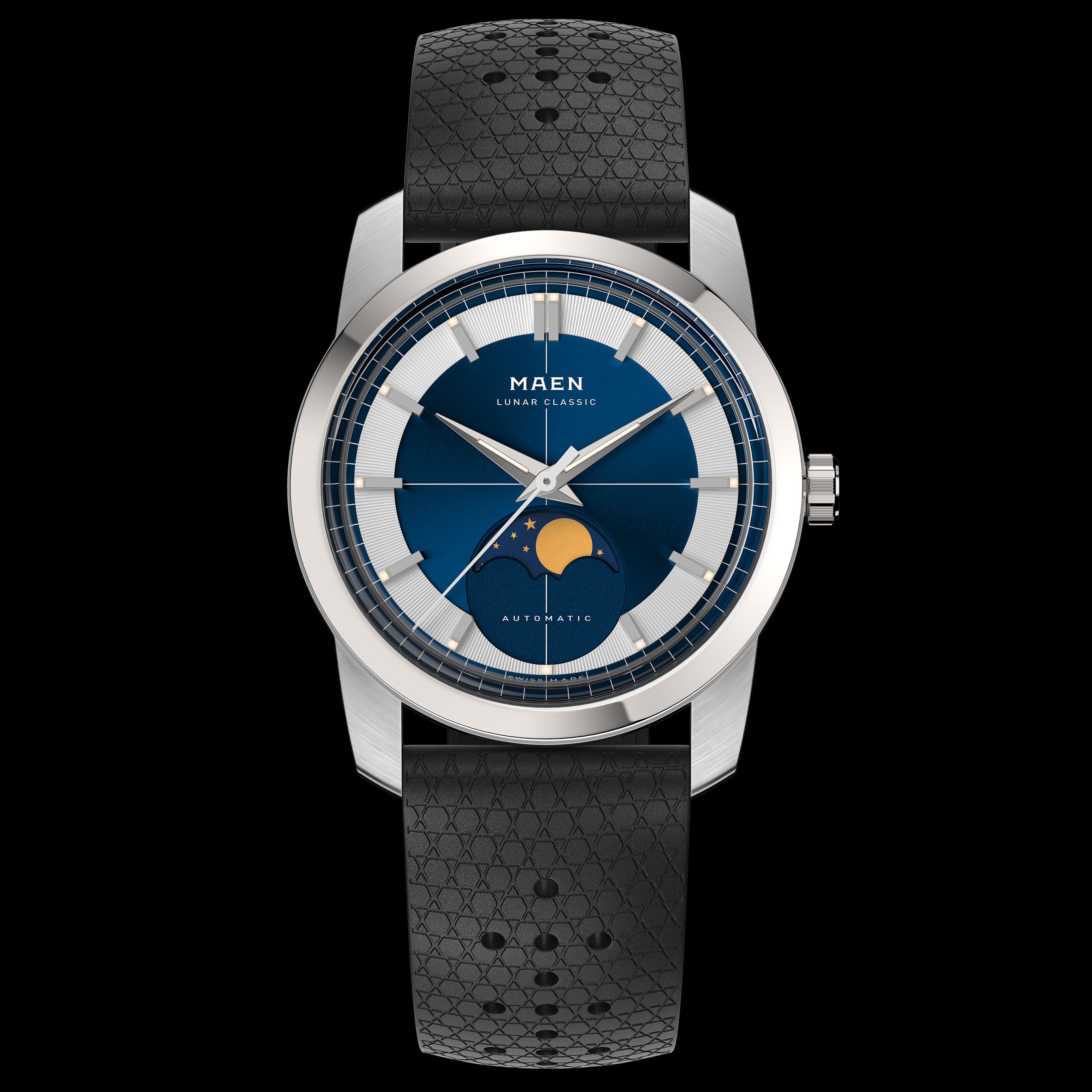 Maen Lunar Classic 36 - M7.1.2 Blue/Navy Dial Straps