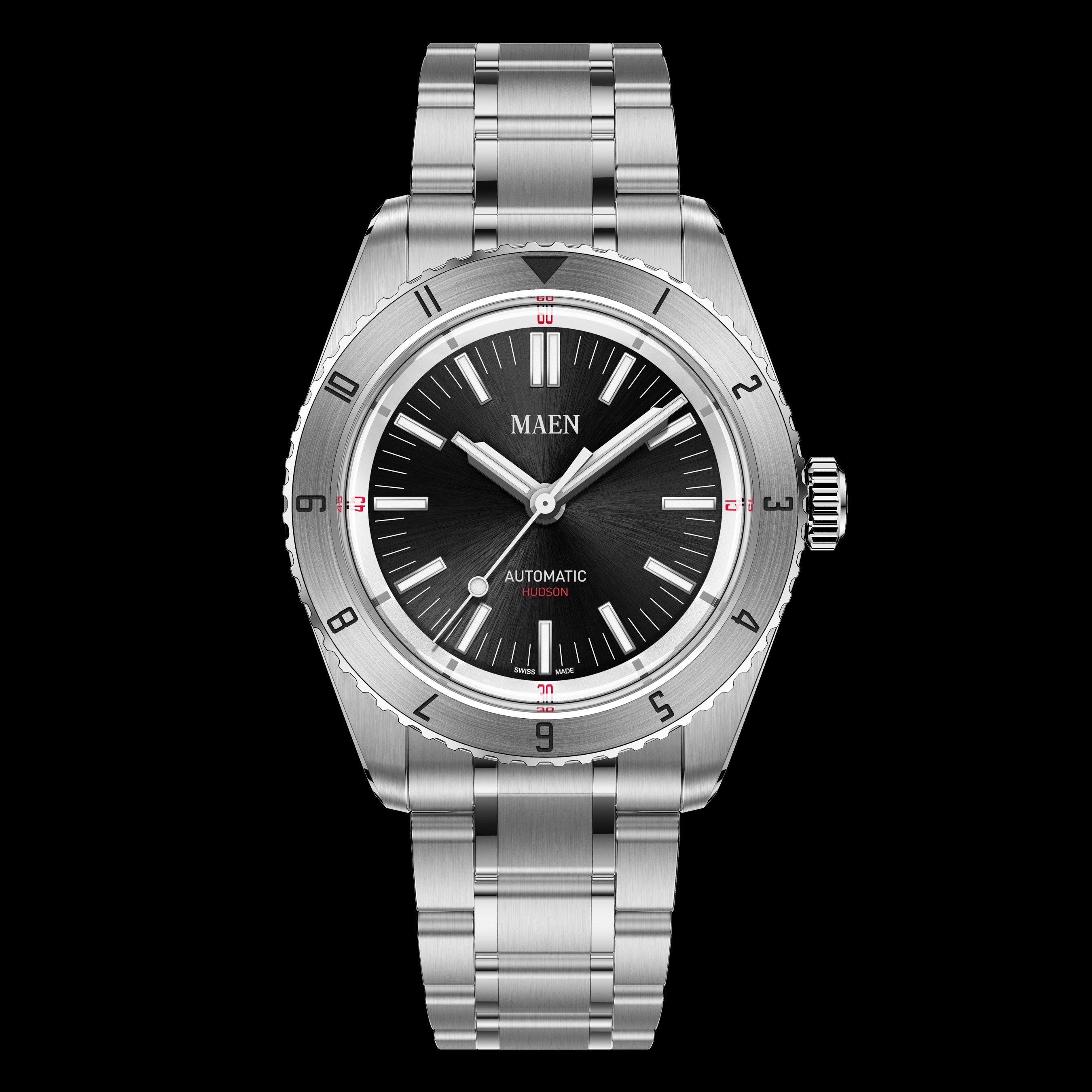 Maen Hudson 38 MK4 - SHW.02 Grey Dial Straps