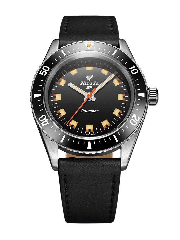 Nivada Grenchen Black Black Dial Straps