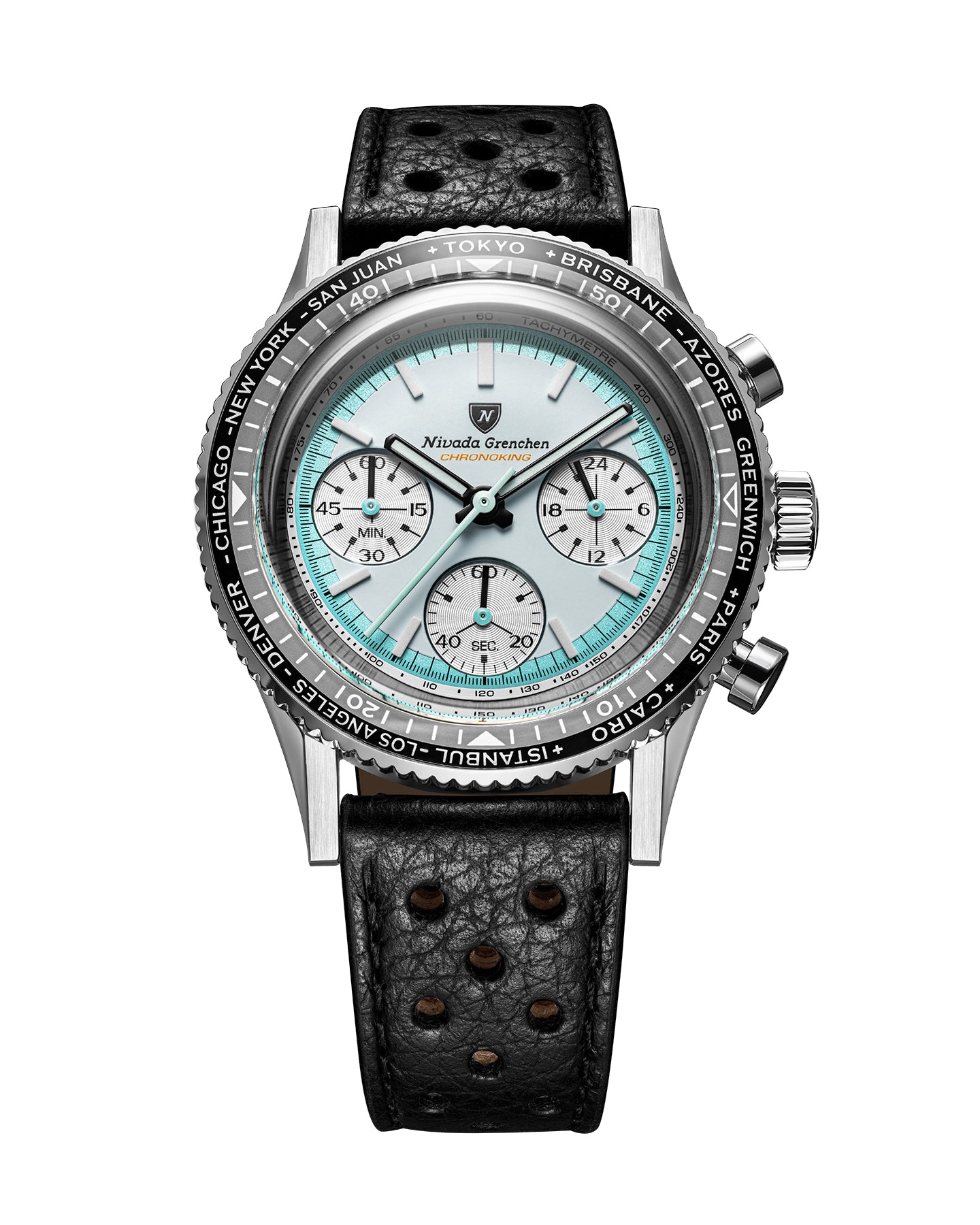 Nivada Grenchen Racing Grey Grey Dial Straps