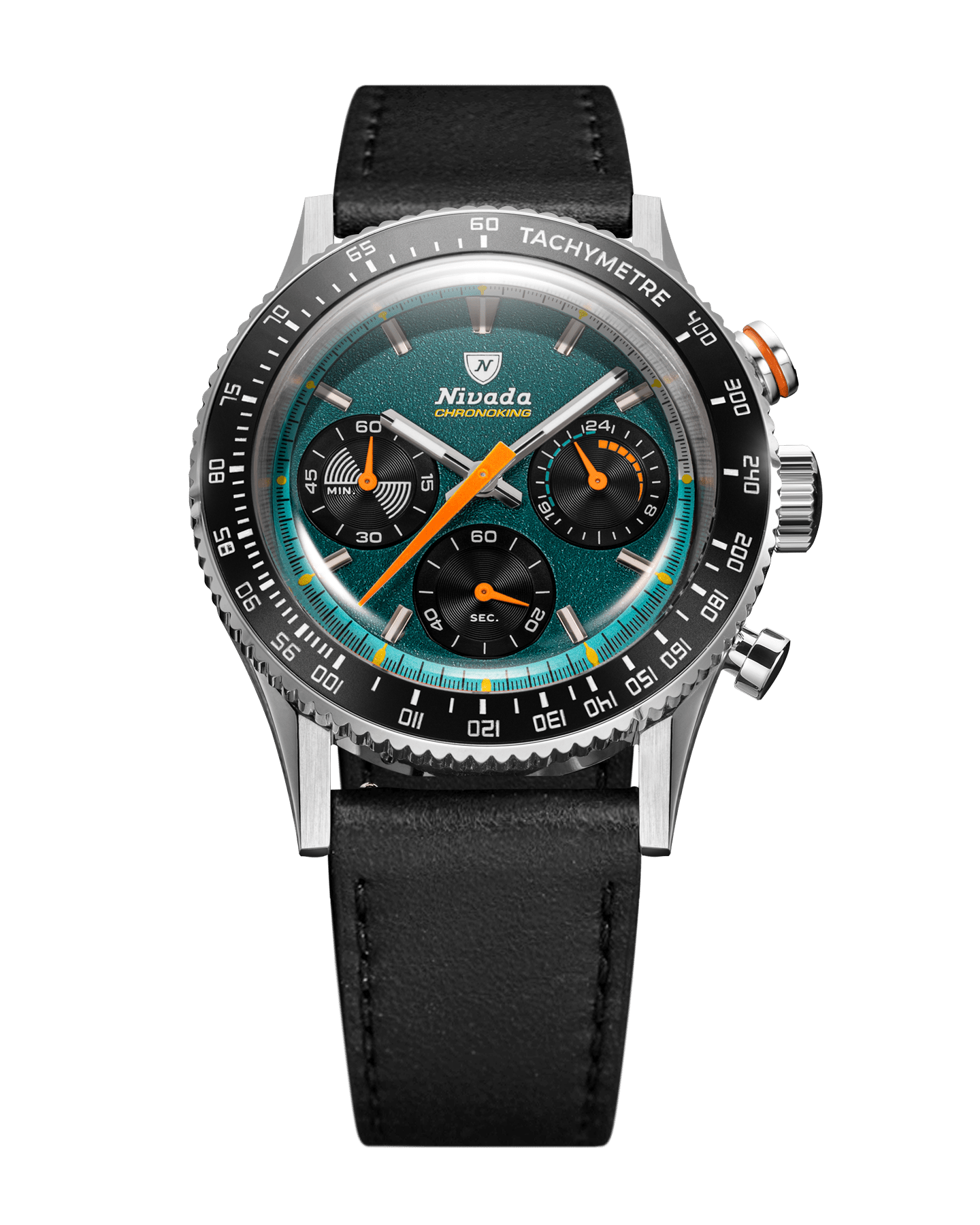 Nivada Grenchen Mecaquartz Racing Green Green Dial Straps