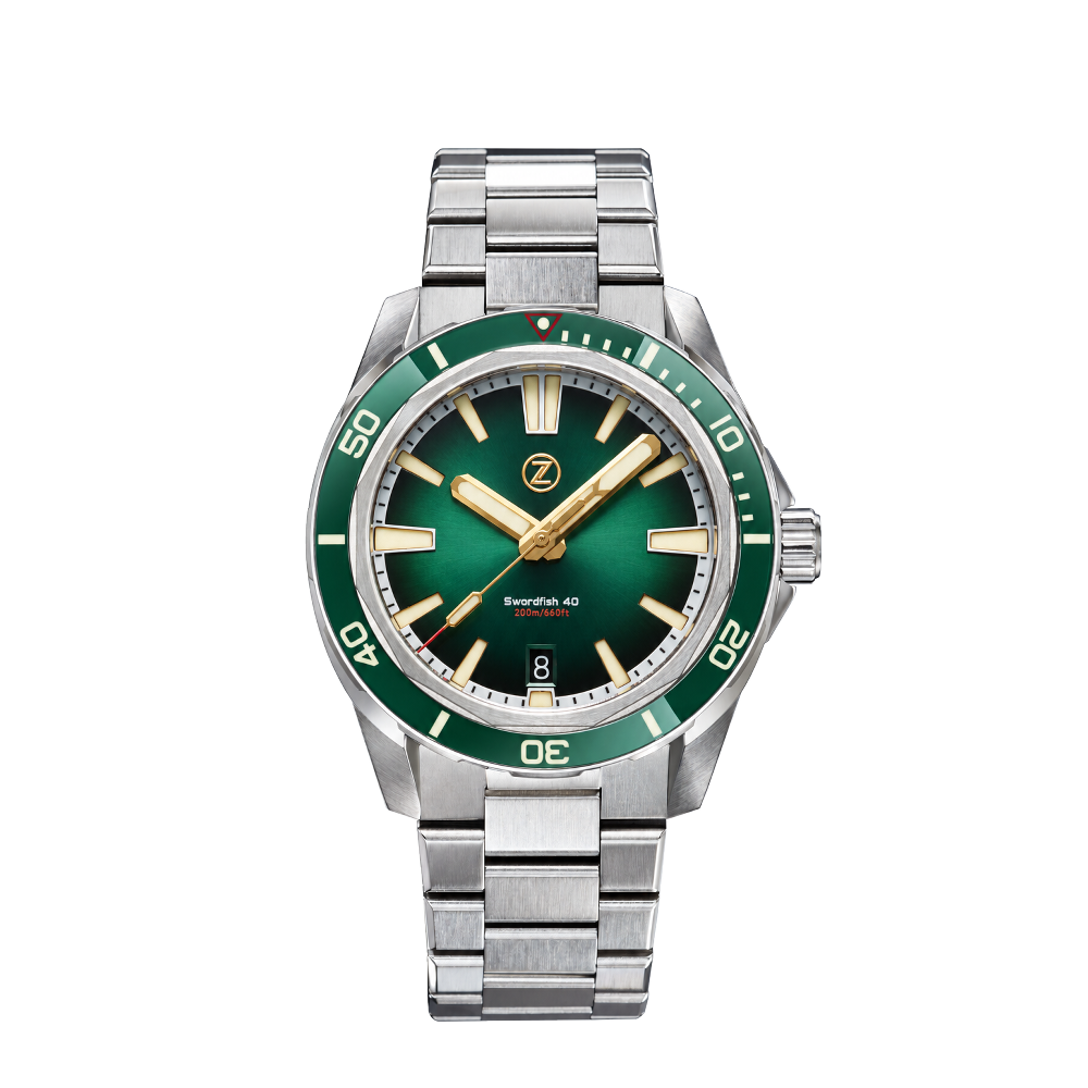 Zelos Zelos Swordfish 40mm SS Emerald Green