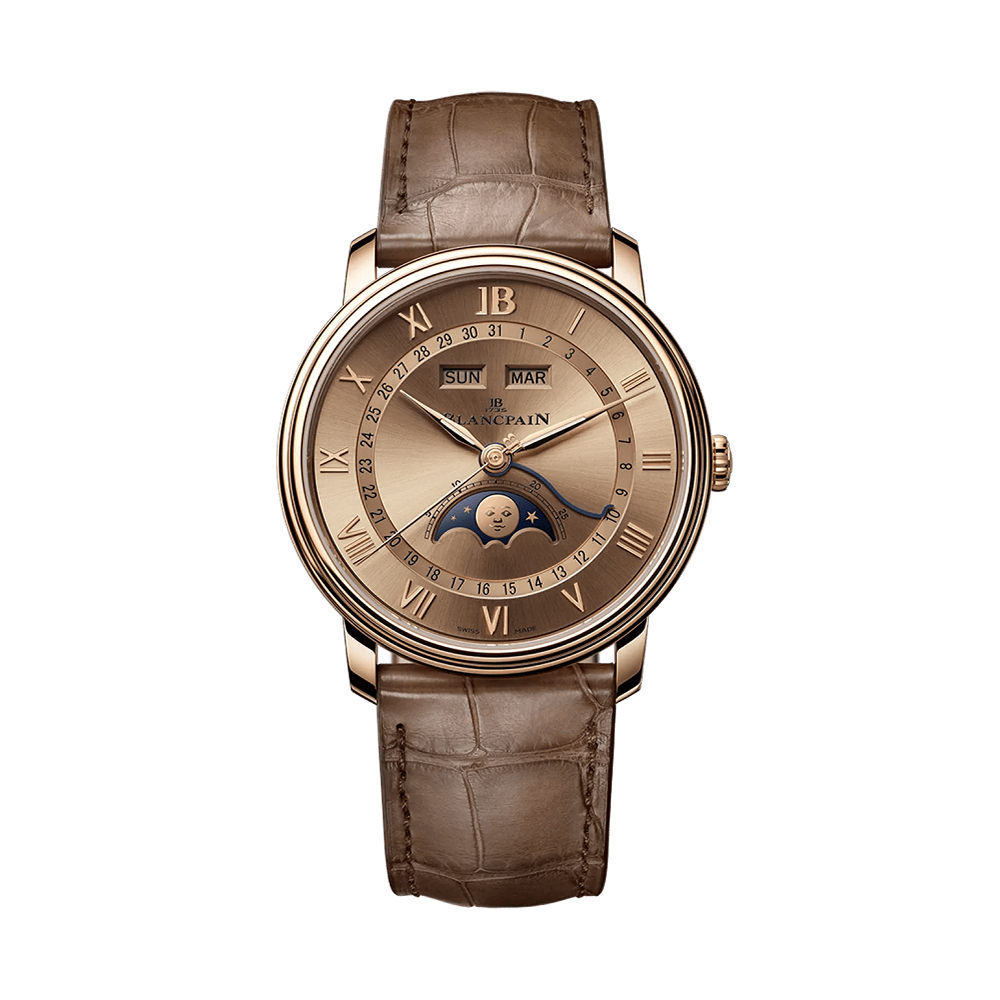 Blancpain Quantieme Complet Brown Gold Red Gold Brown / Champagne / Rose Gold / Blue / Grey / White / Black Dial Straps