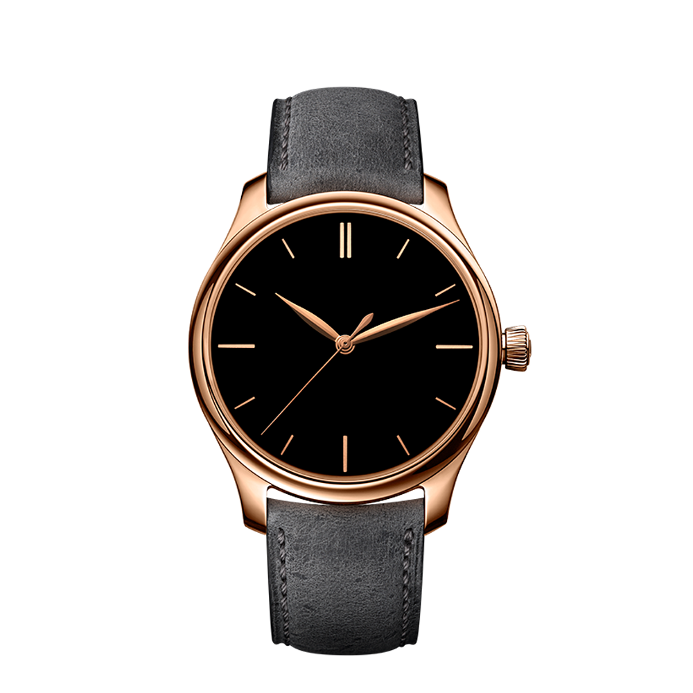 H. Moser & Cie Endeavour Centre Seconds Vantablack Black Dial Straps