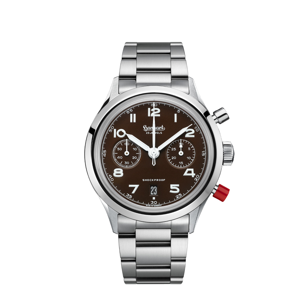 Hanhart 417 ES Mocha Flyback Date, 42 mm