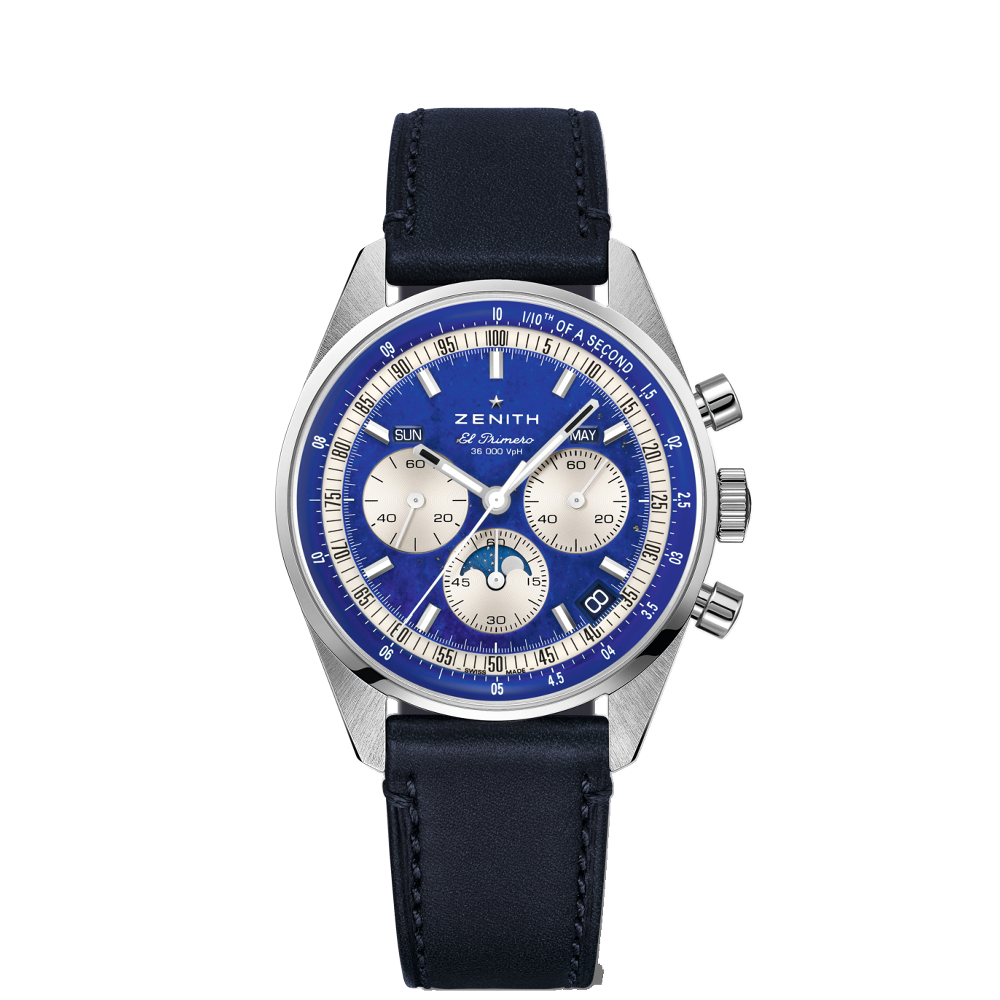 Zenith Zenith Chronomaster Original Triple Calendar 03.3400.3610/51.C910 Blue/Navy Dial Straps