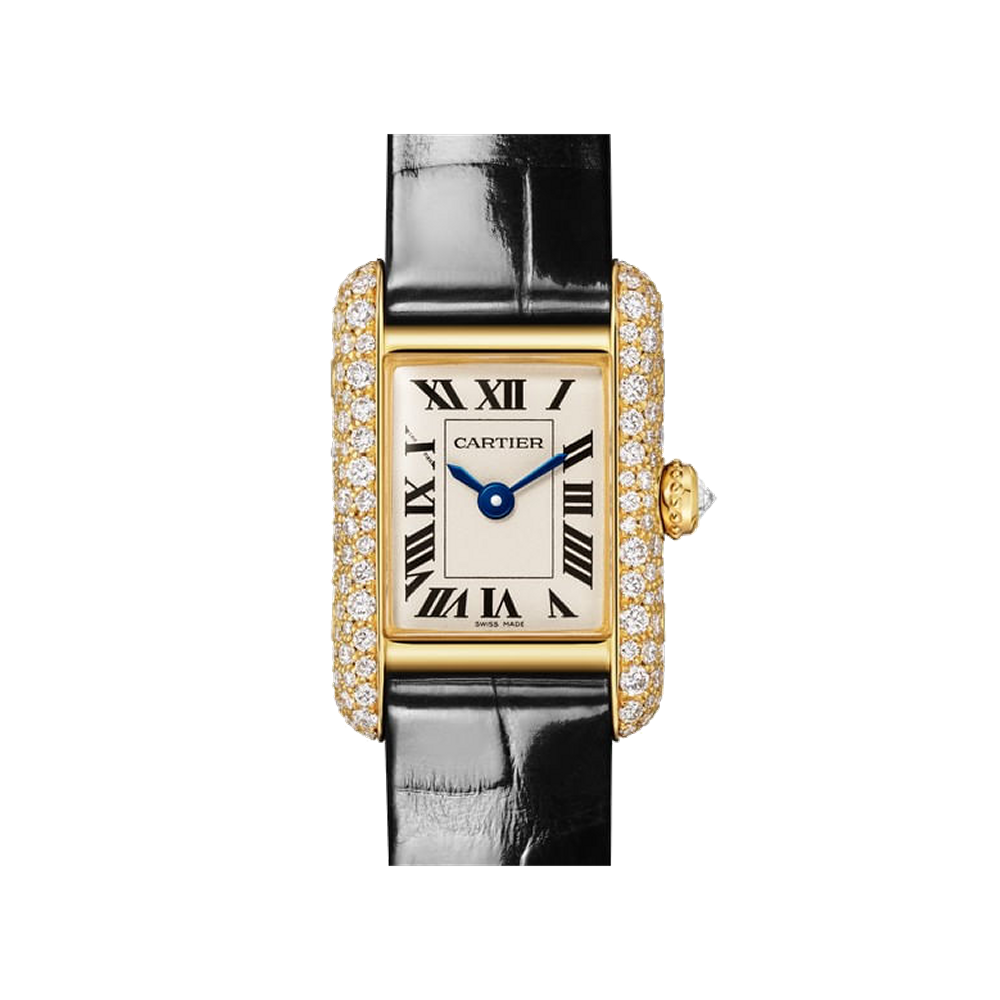 Cartier Tank Louis Cartier Mini Yellow Gold Diamonds