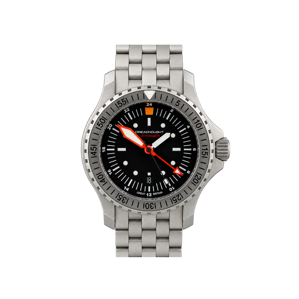 Smiths DREADNOUGHT VOYAGER GMT PRS-21 Black Dial Straps
