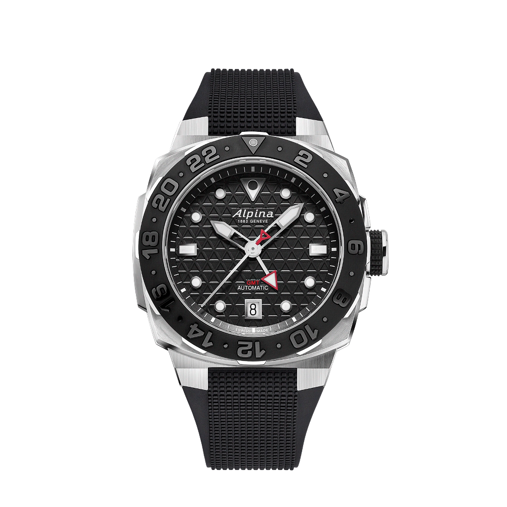 Alpina Diver Extreme Automatic GMT Black Dial Straps