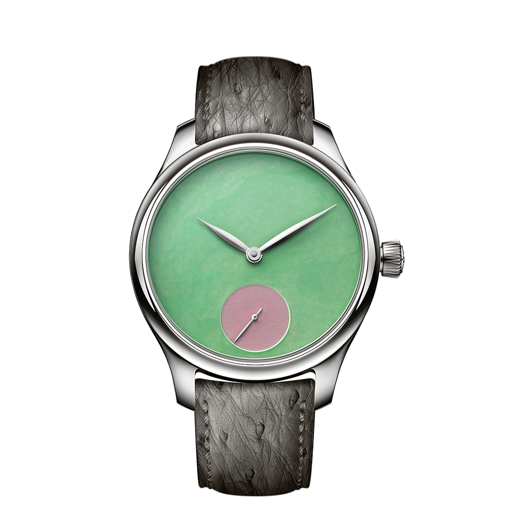 H. Moser & Cie Endeavour Small Seconds Concept POP Burmese Jade and Pink Opal