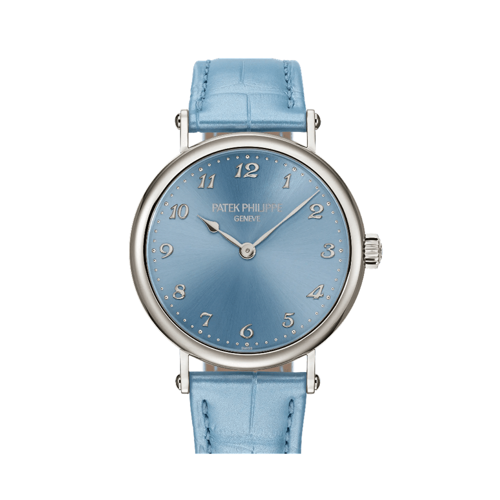 Patek Philippe Calatrava Sunburst Ice Blue White Gold