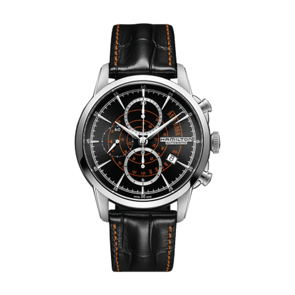 Hamilton Railroad 44 Chrono Stainless Steel / Black