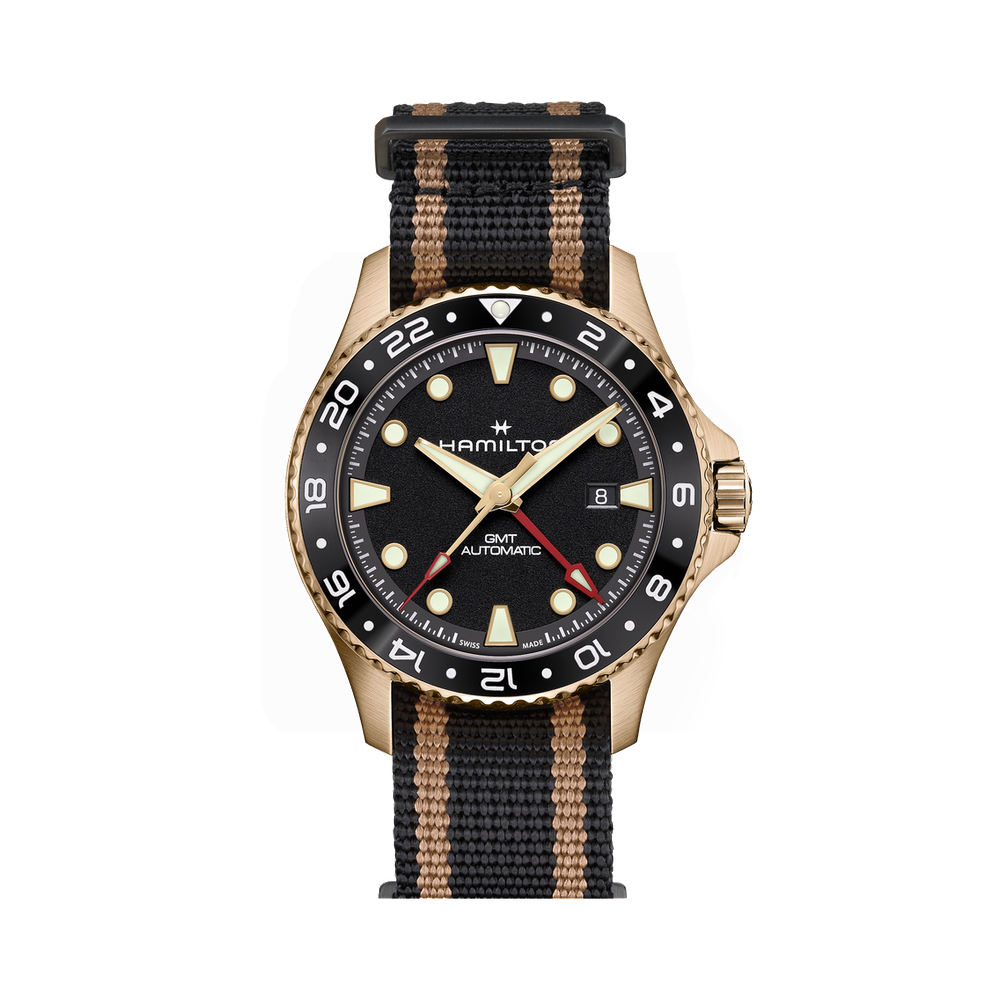 Hamilton Khaki Navy Scuba Automatic GMT 43 Bronze / Black
