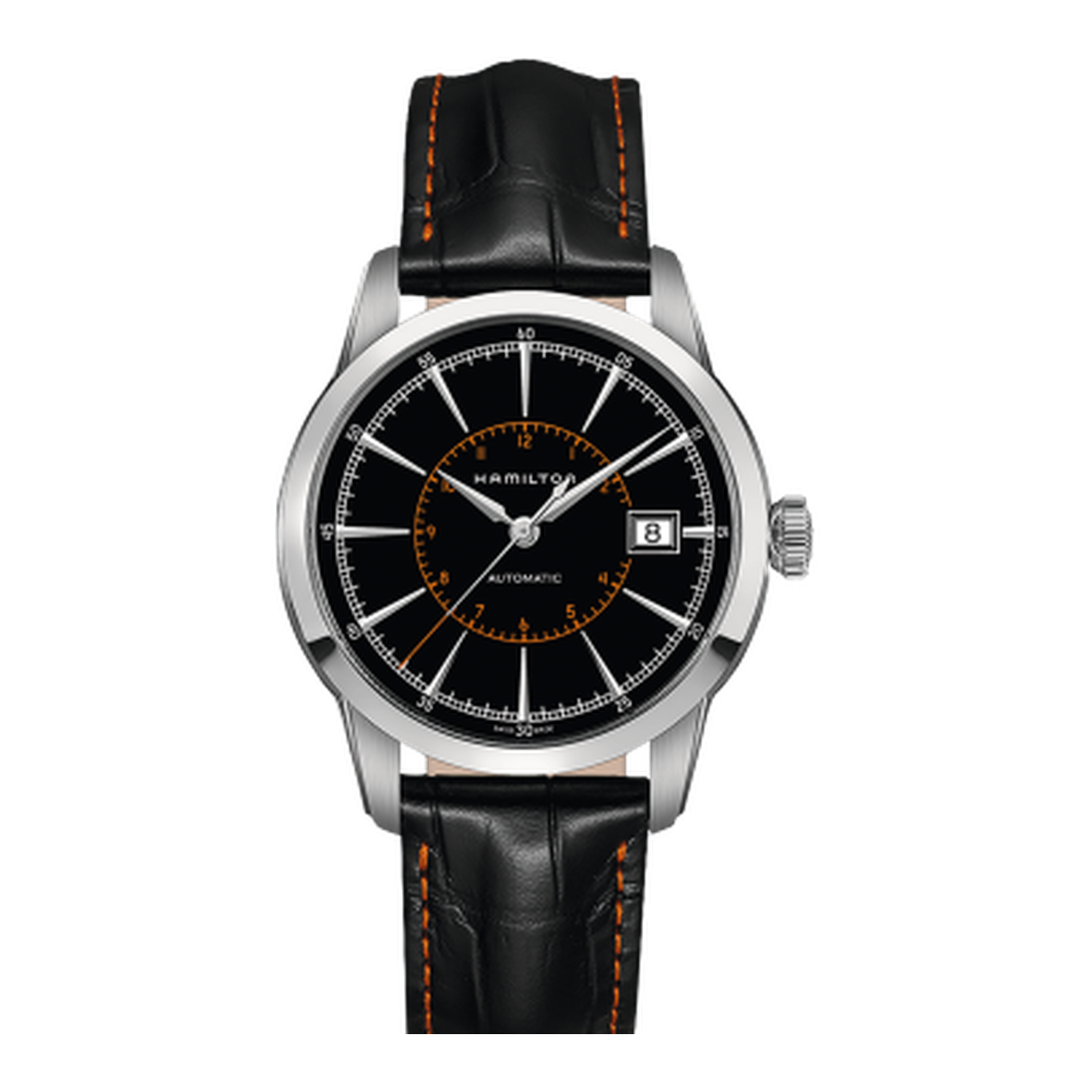 Hamilton Railroad 40 Auto Stainless Steel / Black