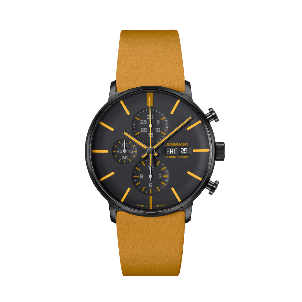 Junghans FORM A Chronoscope Black Dial Straps
