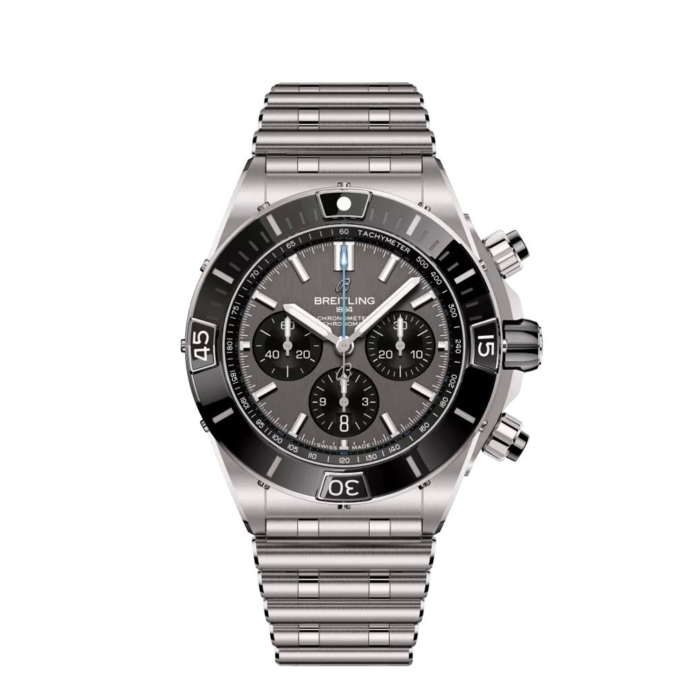 Breitling Super Chronomat B01 44 Grey Dial Straps