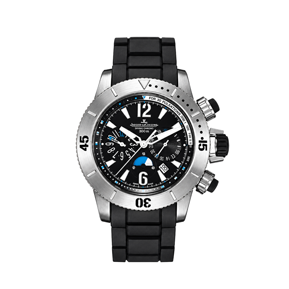 JLC Master Compressor Diver Chronograph Titanium / Rubber Bracelet