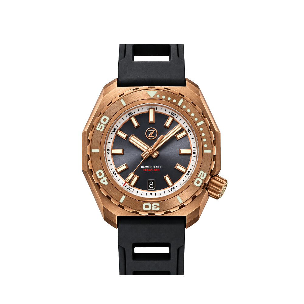 Zelos Zelos Hammerhead 2 1000m Bronze 'Slate Grey' ETA2892