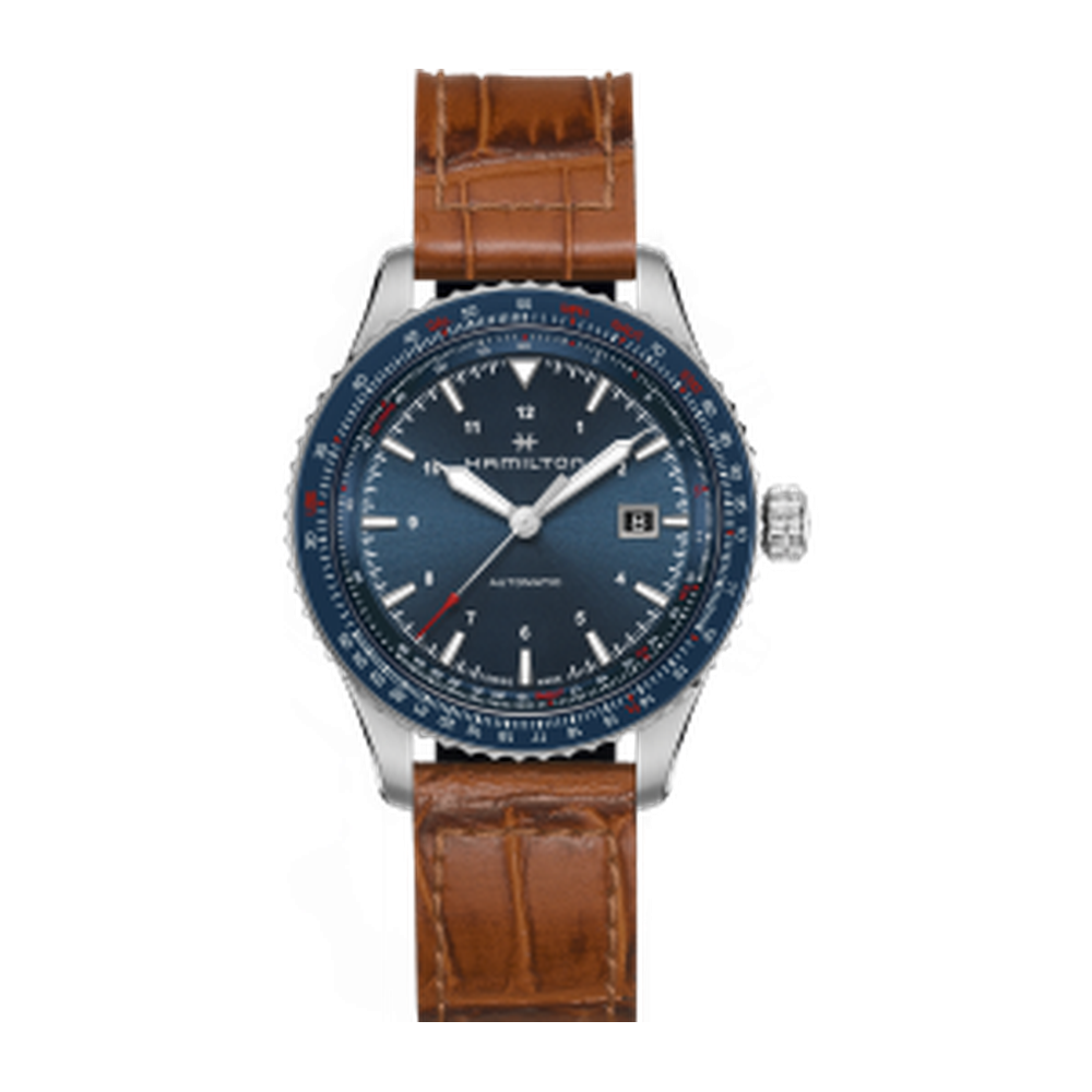 Hamilton Khaki Aviation Converter Auto Stainless Steel / Blue