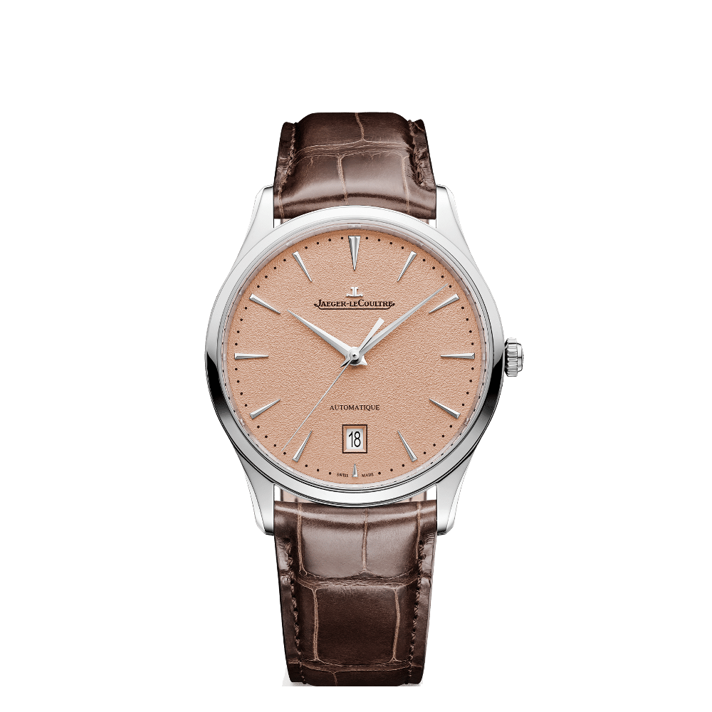 JLC Date Copper Grained Brown Dial Straps