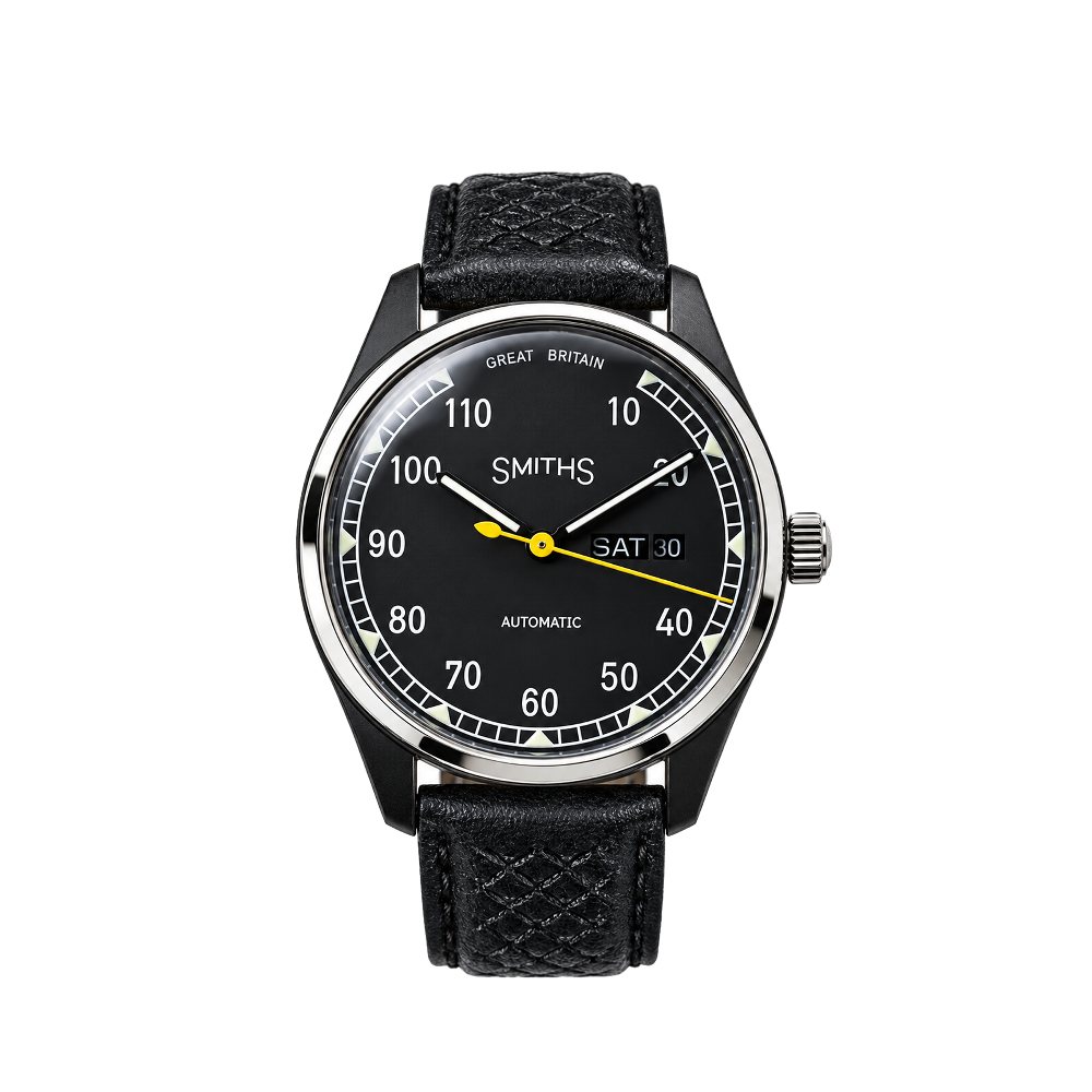 Smiths 'BLACK SHADOW' PRS-38 Black Dial Straps