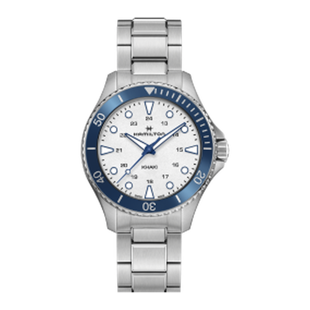 Hamilton Khaki Navy Scuba Quartz 37 Stainless Steel / White / Bracelet