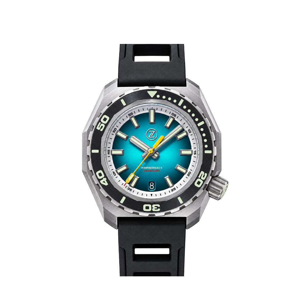 Zelos Zelos Hammerhead 2 1000m Steel 'Teal' Seiko NH35
