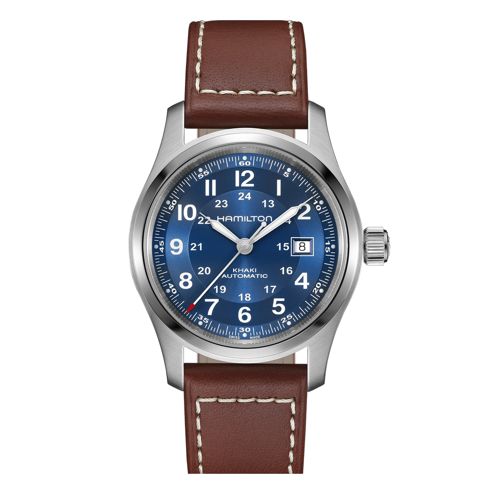 Hamilton Khaki Field Auto 42 Stainless Steel / Blue
