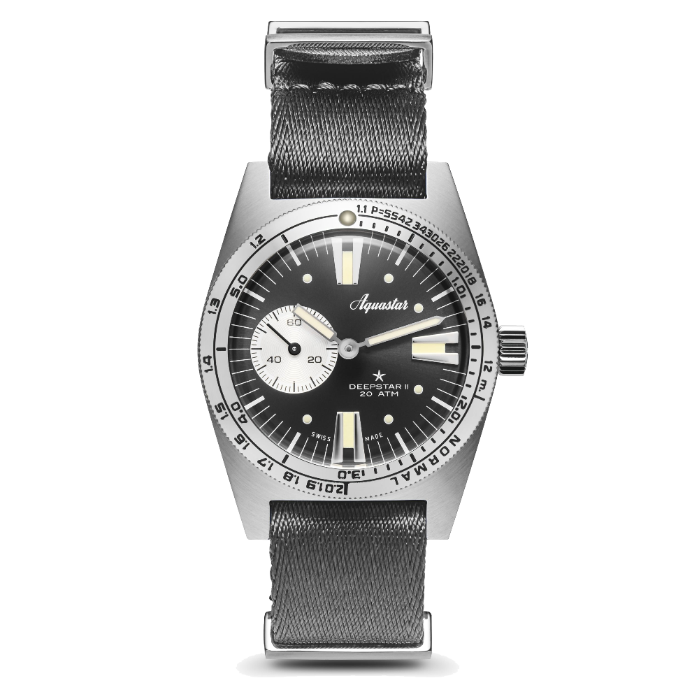 Aquastar Deepstar II Steel Grey Grey Dial Straps