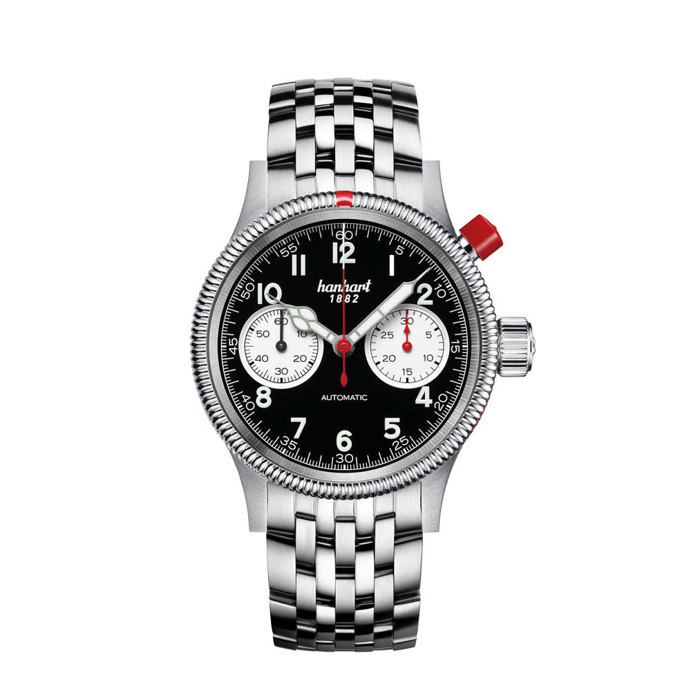 Hanhart PIONEER Mk I Reverse Panda, 40 mm 714.211-6428