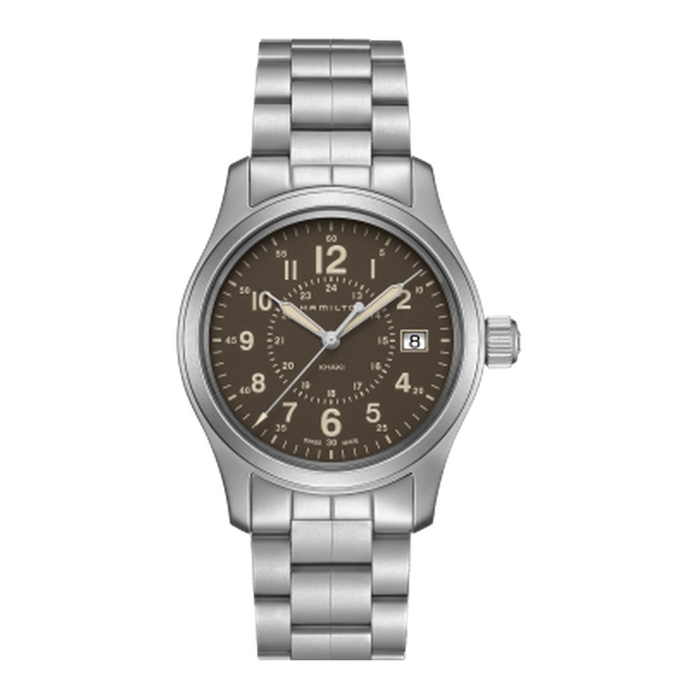 Hamilton Khaki Field Quartz 38 Stainless Steel / Brown / Bracelet