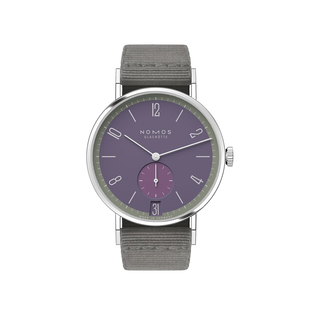 Nomos Tangente 38 Date Mauvegrün
