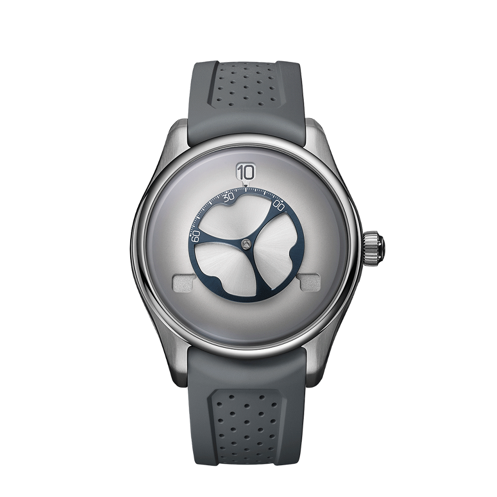 H. Moser & Cie Pioneer Flying Hours White Fumé