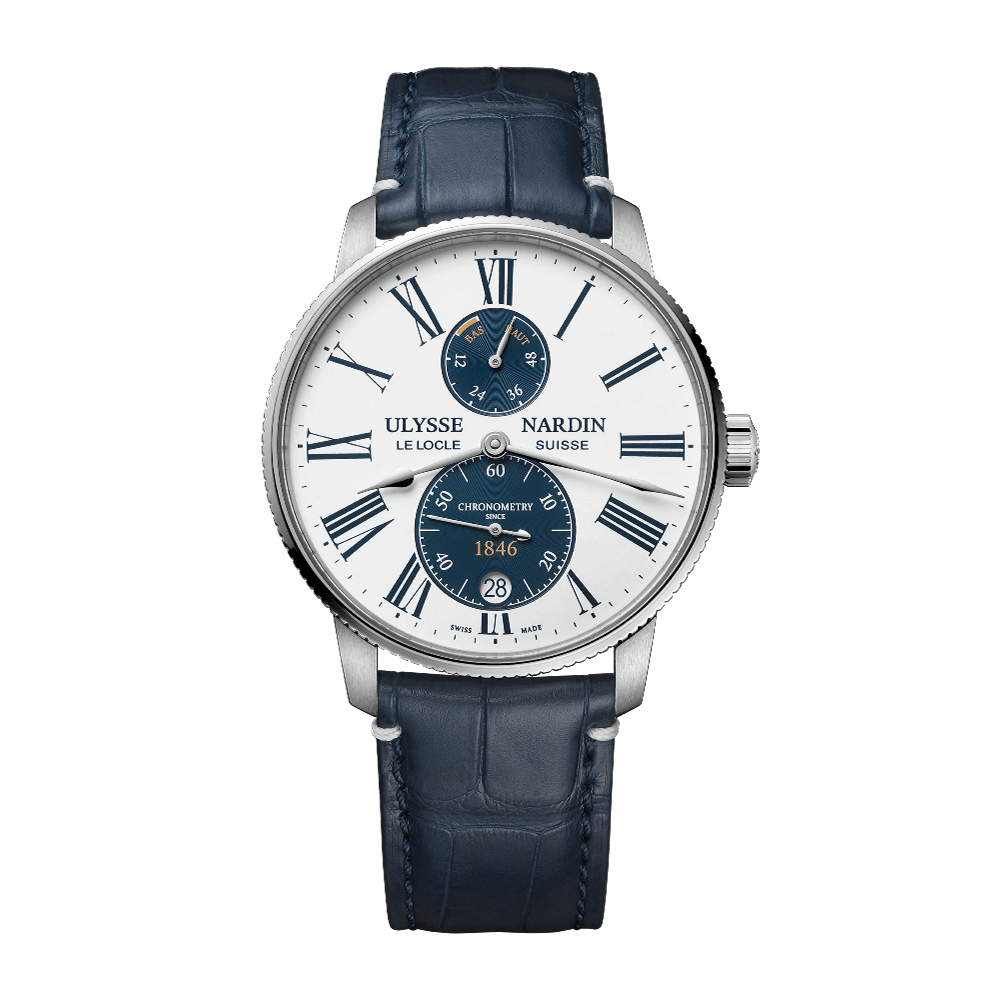 Ulysse Nardin Marine Torpilleur Panda White / Navy Blue / Silver / Gold Dial Straps