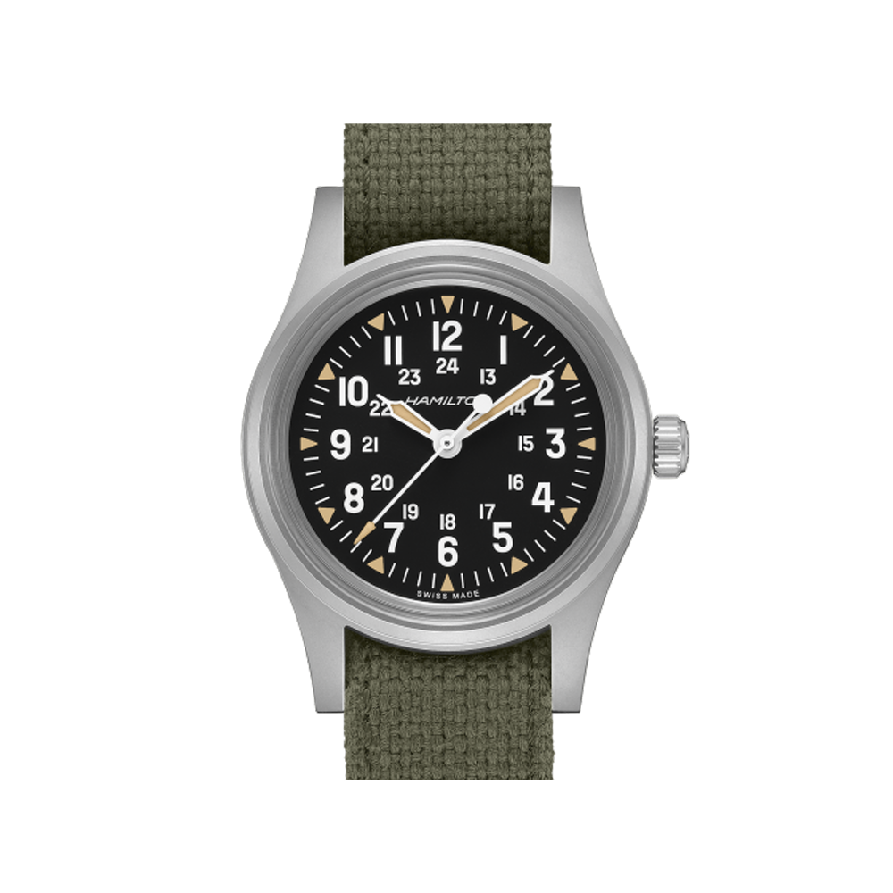 Hamilton Khaki Field Mechanical 36mm Black Dial Straps