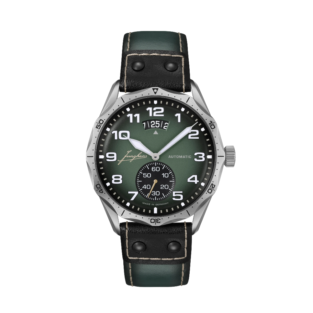 Junghans Pilot Automatic Green Dial Straps