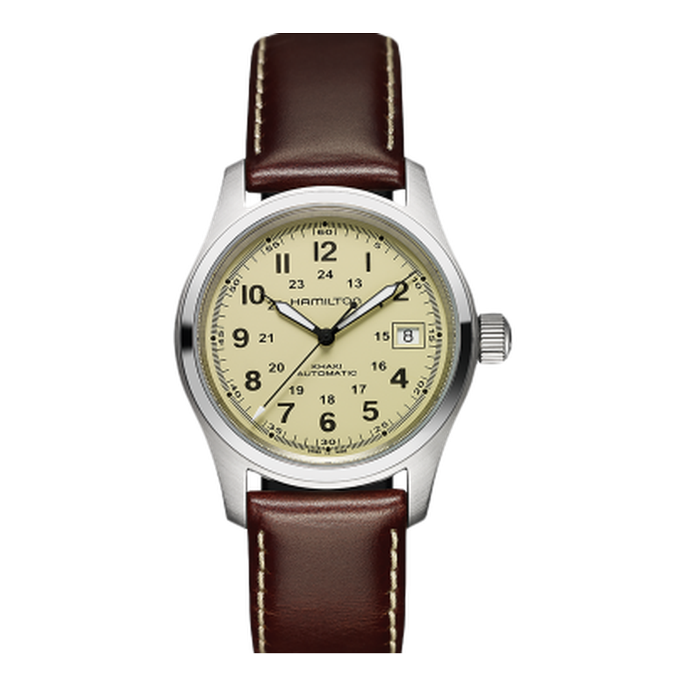 Hamilton Khaki Field Automatic 38 Stainless Steel / Beige