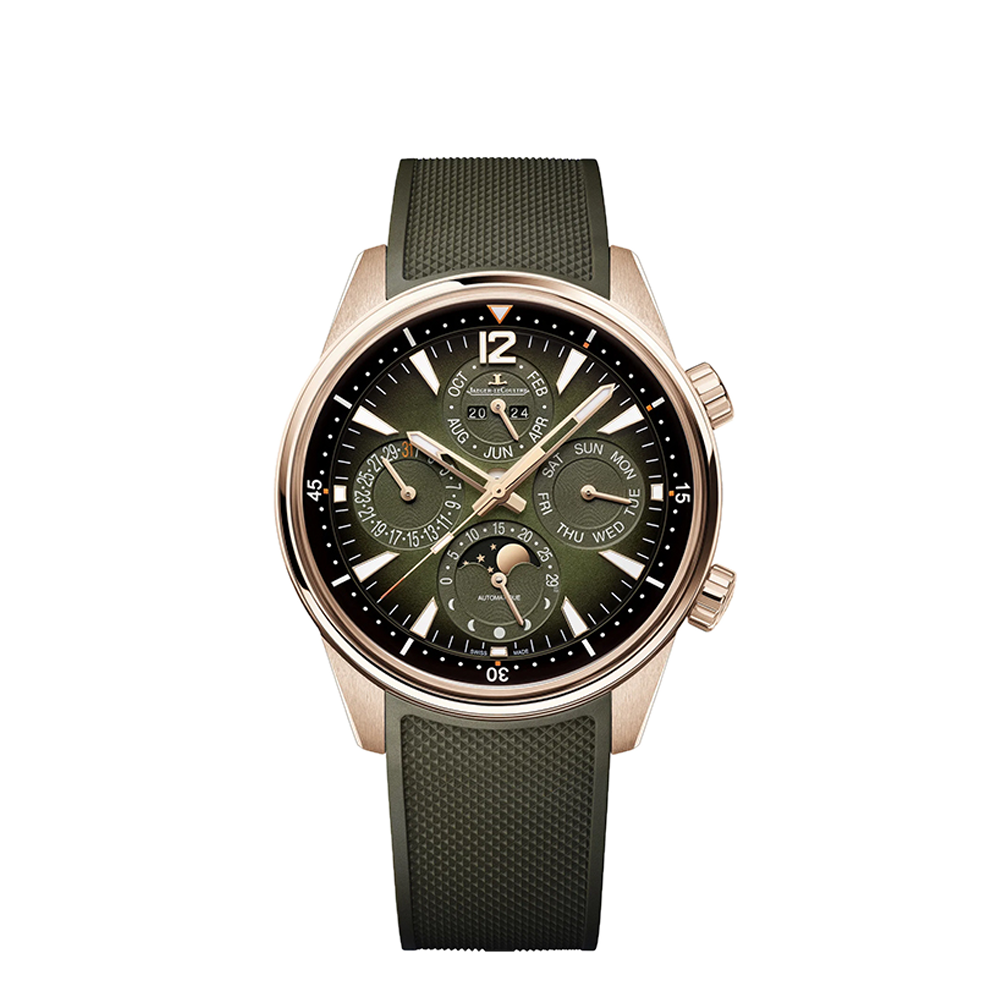 JLC Perpetual Calendar Pink Gold Green