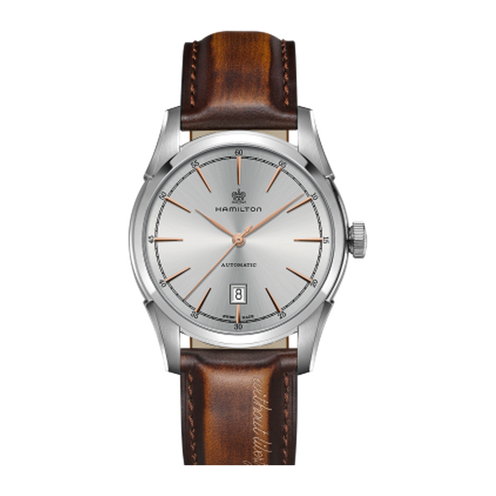 Hamilton Spirit of Liberty Auto 42 Stainless Steel / Silver White Dial Straps