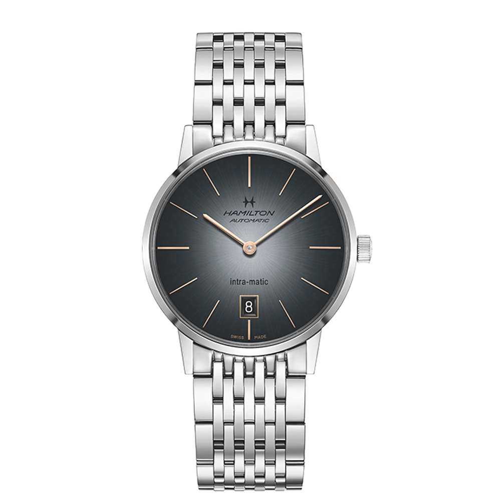 Hamilton Intra-Matic 38 Stainless Steel / Grey / Bracelet